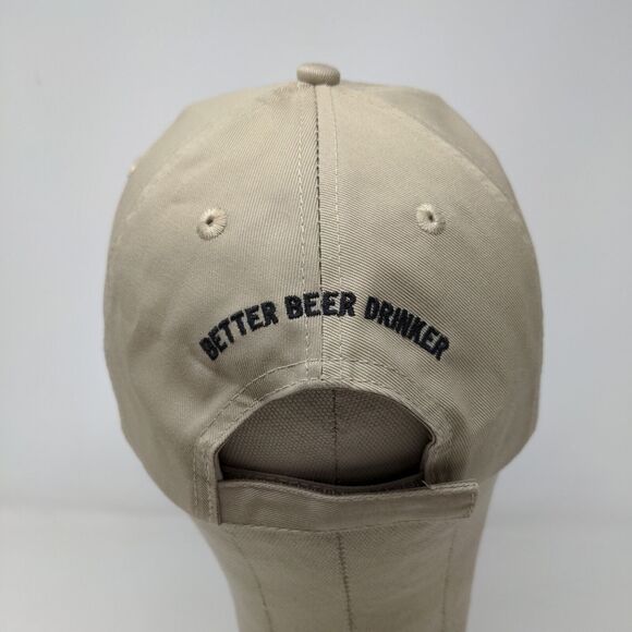 Rock Bottom Mug Club Men's Hat Tan Adjustable Embroidered Logo Slideback - Picture 7 of 11